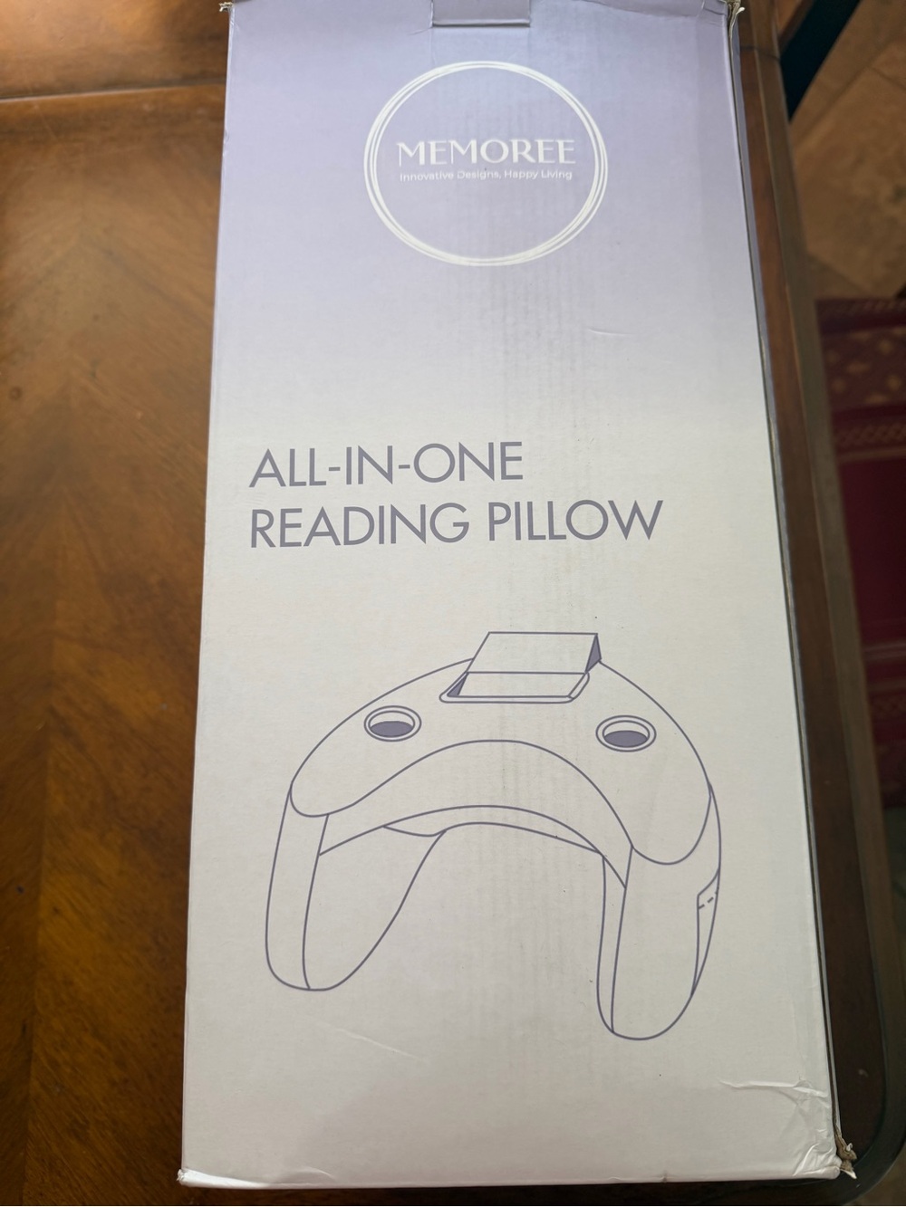 MEMOREE All-In-One Reading Pillow in Gray